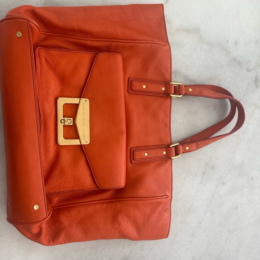 Marc by Marc Jacob’s burnt orange leather tote